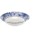 Spode Blue Italian Brocato Cereal Bowl 8in. In Blue