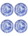Spode Blue Italian Bread And Butter Plates, Set Of 4 In Blue