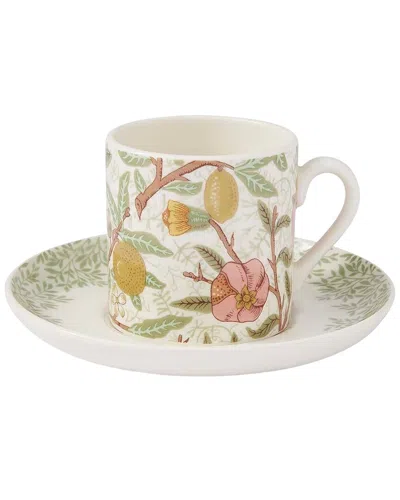 Spode Set Of 4 Morris & Co. Assorted Espresso Cups & Saucers In Multi