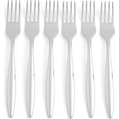 Spode Sophie Conran Arbor Cocktail Fork, Set Of 6 In Silver