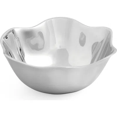 Spode Sophie Conran Floret Medium Nesting Bowl 9.5" Alloy In Silver