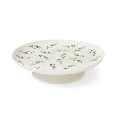 Spode Sophie Conran Lavandula Footed Cake Stand 12.75" In White