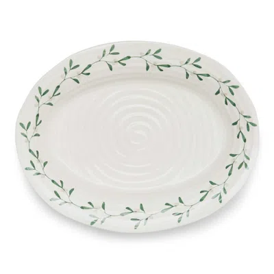 Spode Sophie Conran Mistletoe Oval Platter In White