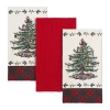 Spode Tartan 3-pc. Kitchen Towel Set In Sand