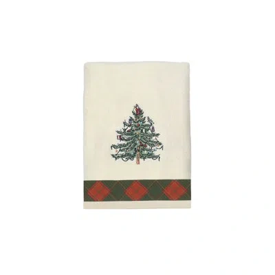 Spode Tartan Hand Towel In Ivory
