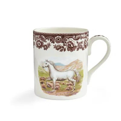 Spode Woodland 16 Ounce Porcelain Mug In Arabian Horse