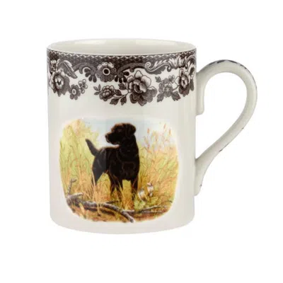 Spode Woodland 16 Ounce Porcelain Mug In Black Labrador
