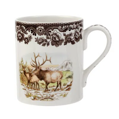Spode Woodland 16 Ounce Porcelain Mug In Elk
