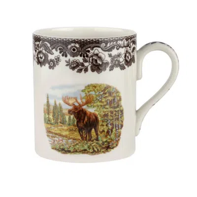 Spode Woodland 16 Ounce Porcelain Mug In Moose