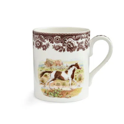 Spode Woodland 16 Ounce Porcelain Mug In Paint Horse