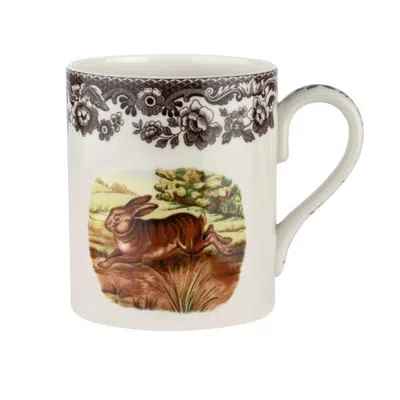 Spode Woodland 16 Ounce Porcelain Mug In Rabbit
