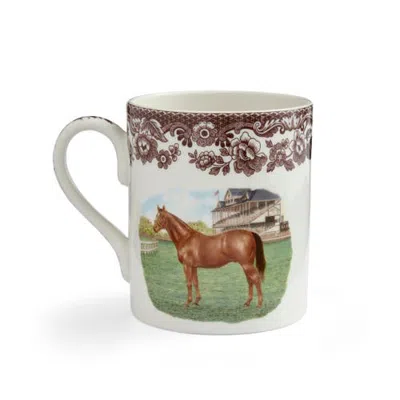 Spode Woodland 16 Ounce Porcelain Mug In Thoroughbred
