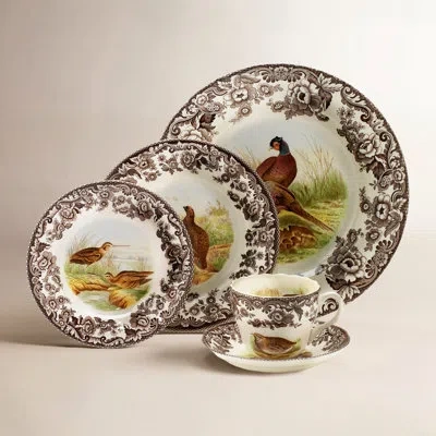 Spode Woodland 5-pc Place Setting In Brown;white;green