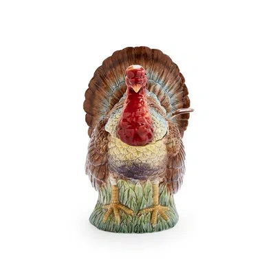 Spode Woodland 96 Oz. Turkey Tureen In Brown