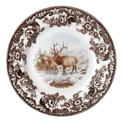 Spode Woodland American Wildlife 10.5" Dinner Plate In Elk