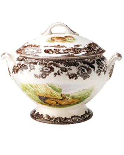 Spode Woodland American Wildlife Soup Tureen & Cover In Multi