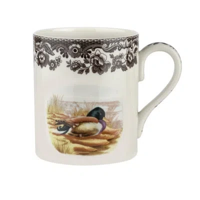 Spode Woodland Am.wildlife Mug 16 oz Mallard In Brown;white