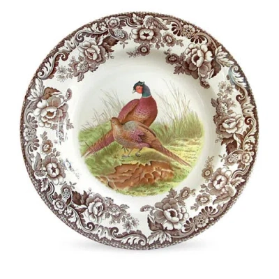 Spode Woodland Birds 10.5" Dinner Plate In Multi