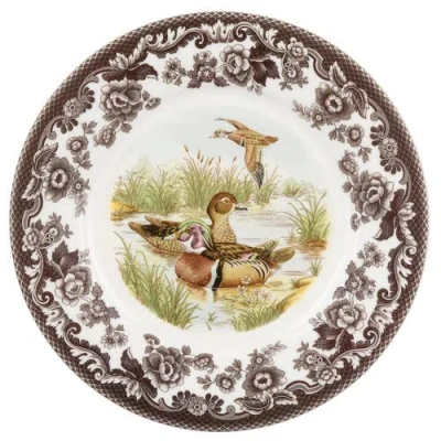 Spode Woodland Birds 10.5" Dinner Plate In Wood Duck