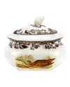Spode Woodland Covered Sugar Bow In Multi