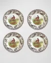 Spode Woodland Dinner Plates, Set Of 4 In Pheasant