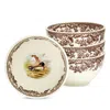 Spode Woodland Dip Bowls, Set Of 4 In Brown