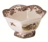 Spode Hexagonal Lapwing Footed Bowl In Multi