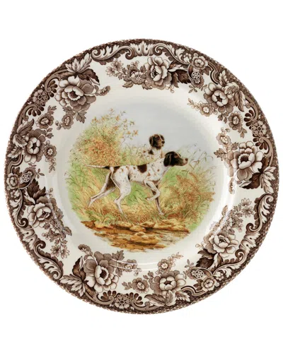 Spode Woodland Woodland Pointer Salad Plate In Brown