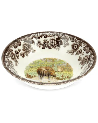 Spode Woodland Majestic Moose Ascot Cereal Bowl In Multi