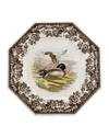 Spode Woodland Octagonal Plate In Mallard