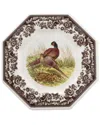 Spode Woodland Pheasant Octagonal Plate In Brown
