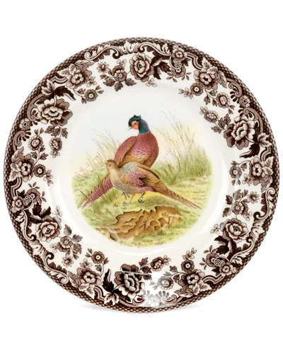 Spode Woodland Pheasant Salad Plate In Multi