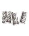 Spode Woodland Polyester Napkin Set, 19" X 19" In Ivory