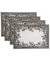 Spode Woodland Polyester Placemats, 13" X 19" In Ivory