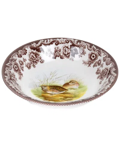 Spode Woodland Quail Ascot Cereal Bowl In Brown