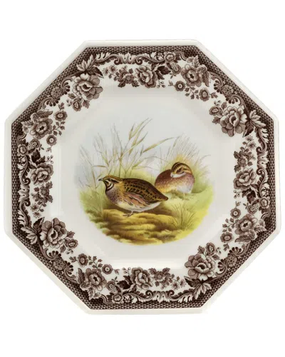 SPODE SPODE WOODLAND QUAIL OCTAGONAL PLATE