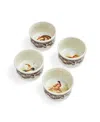 Spode Woodland Ramekins, Service For 4 In Brown