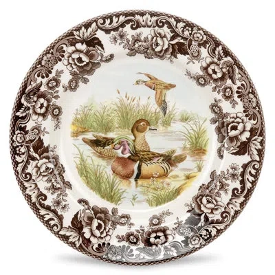 Spode Woodland Salad Plate 8" Wood Duck In White