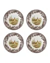 Spode Woodland Salad Plates, Set Of 4 In Multi