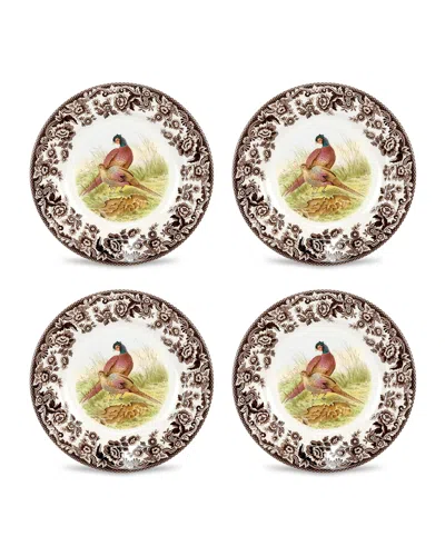 Spode Woodland Salad Plates, Set Of 4 In Pheasant