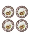Spode Woodland Salad Plates, Set Of 4 In Brown