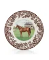 Spode Thoroughbred Horse Salad Plate In Brown