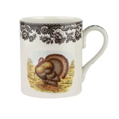 Spode Woodland Turkey Mug 16 oz Turkey In Brown;white