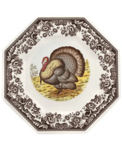 SPODE SPODE WOODLAND TURKEY OCTAGONAL PLATE