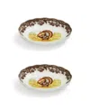 Spode Woodland Turkey Oval Fluted Dish, Set Of 2 In Brown