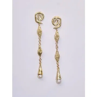 Spoiled Life Ruby Jack The Tangled Fantasy Earrings In Gold