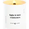 Spoken Flames Light It Into Existence Candle In White Container