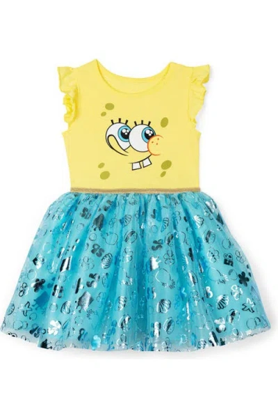 Spongebob Squarepants Kids'  Tutu Dress In Multi