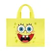 Spongebob Yellow Travel Sherpa Tote With Trolley Strap In Yellow