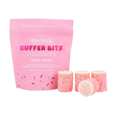 Spongelle Confection Collection Mini Buffer Bits - Burnt Sugar In Transparent